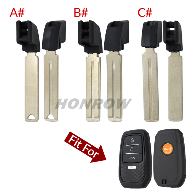 Xhorse VVDI Emergency key blade for  XM38 Smart key shell Type:A# B# C#