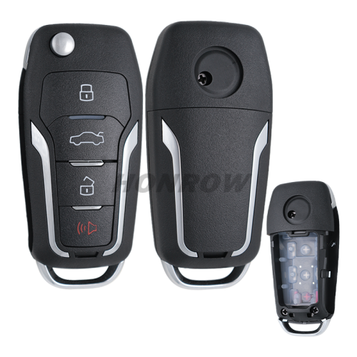 For Ford flip style 3+1 button key shell used for Xhorse VVDI