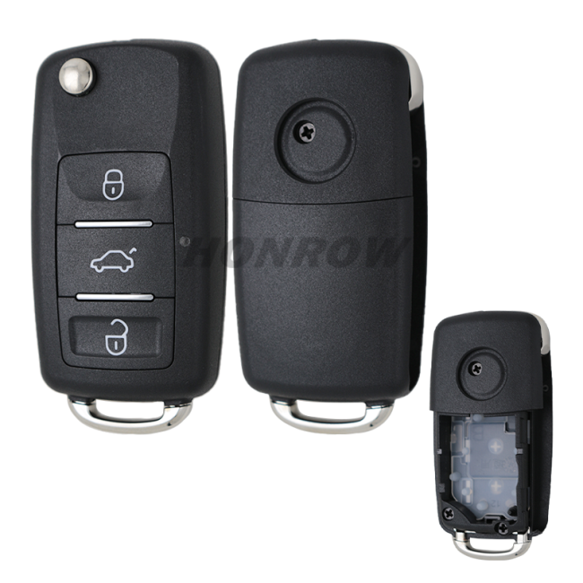 For VW B5 flip  style 3 button  key shell used for Xhorse VVDI