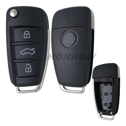 For Audi style 3 button key shell used for Xhorse VVDI