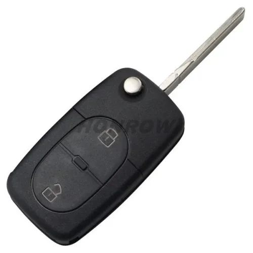 For Audi 2 button remote key blank without panic (1616 battery Small battery)