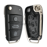 For Audi  MQB 3B flip remote key with ID48 chip 434mhz ASK model black pcb board