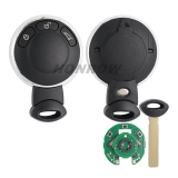 For BMW Mini Cooper Cabrio Clubman Countryman 3 button remote Keyless Smart Car key with 315/433/868MHz PCF7945A / HITAG 2 / 46 CHIP  5WK49331 3456371-01 FCCID: VDO 5WK49331 Please choose the frequency.