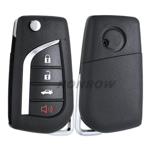 For Toyota flip style 3+1 button key shell used for Xhorse VVDI