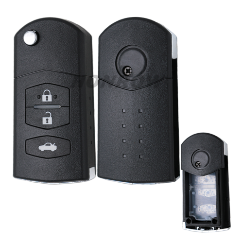 For Mazda flip style 3 button key shell used for Xhorse VVDI