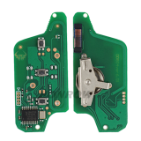 For Cit FSK 3 button flip remote key with VA2 307 blade (With Light button)  433Mhz PCF7941 Chip