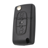 For Cit FSK 3 button flip remote key with VA2 307 blade (With Light button)  433Mhz PCF7941 Chip