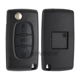 For Cit 3 button flip remote key with VA2 307 blade (With Light button)  433Mhz ID46 PCF7961 Chip FSK Model