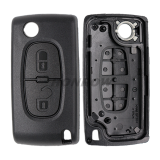 For Cit 2 button flip remote key with HU83 407 blade 433Mhz ID46 PCF7961 Chip ASK Model