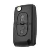 For Cit FSK 2 button flip remote key with HU83 407 blade 433Mhz PCF7941 Chip