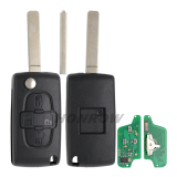 For Citroen ASK 4 button flip remote key with VA2 307 blade 433Mhz PCF7941 Chip (Before 2011 year)