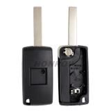 For Cit 2 button flip remote key with HU83 407 blade 433Mhz ID46 PCF7961 Chip ASK Model