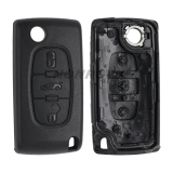 For Cit FSK 3 button flip remote key with VA2 307 blade (With trunk button)  433Mhz PCF7941 Chip
