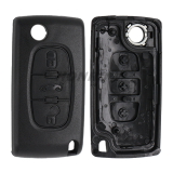 For Cit 3 button flip remote key with VA2 307 blade (With trunk button)  433Mhz ID46 PCF7961 Chip FSK Model