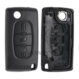 For Cit 3 button flip remote key with VA2 307 blade (With Light button)  433Mhz ID46 PCF7961 Chip FSK Model