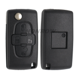 For Cit FSK 4 button flip remote key with HU83 407 blade 433Mhz PCF7941 Chip