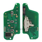 For Cit FSK 3 button flip remote key with HU83 407 blade ( With trunk button) 433Mhz PCF7941 Chip