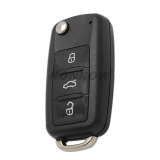 For VW 202AD 3 button remotekey  blank with Screw on the back of the key