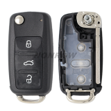 For VW 202AD 3 button remotekey  blank with Screw on the back of the key