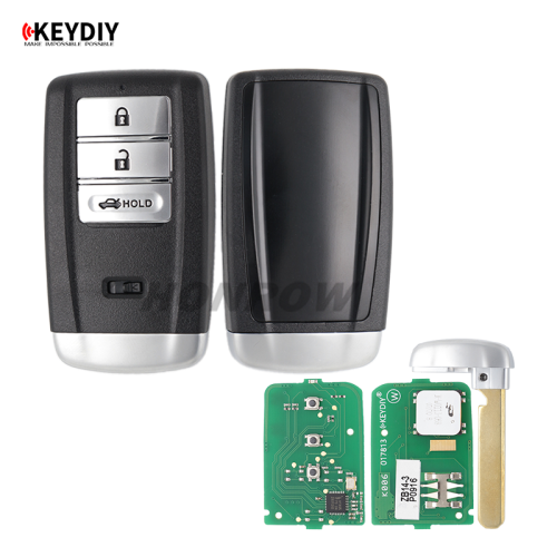 KEYDIY Remote key 3 button ZB14- 3 button smart key for KD900 URG200 KDX2 KD MAX