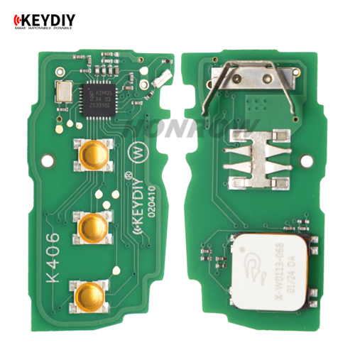 KEYDIY Remote key 3 button ZB17- 3 button smart key for KD900 URG200 KDX2 KD MAX