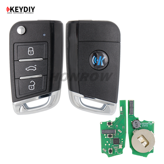 KEYDIY Remote key 3 button ZB15- 3 button smart key for KD900 URG200 KDX2 KD MAX