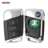 KEYDIY Remote key 3 button ZB17- 3 button smart key for KD900 URG200 KDX2 KD MAX