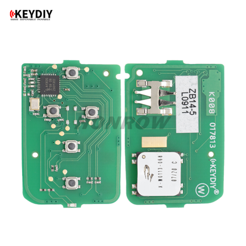KEYDIY Remote key 3 button ZB14- 5 button smart key for KD900 URG200 KDX2 KD MAX
