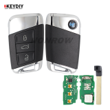 KEYDIY Remote key 3 button ZB17- 3 button smart key for KD900 URG200 KDX2 KD MAX