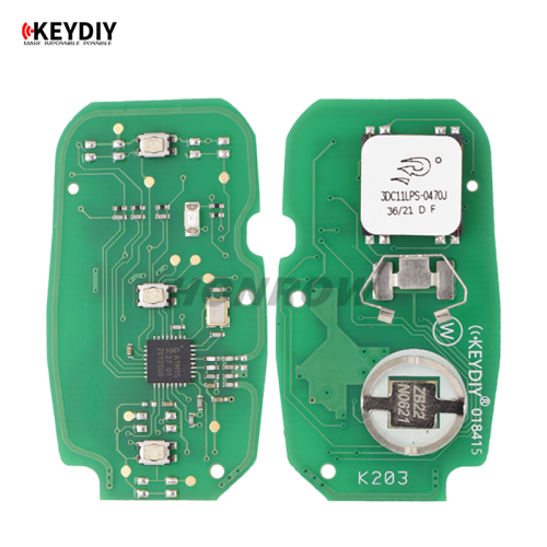 KEYDIY Remote key 3 button ZB22- 3 button smart key for KD900 URG200 KDX2 KD MAX