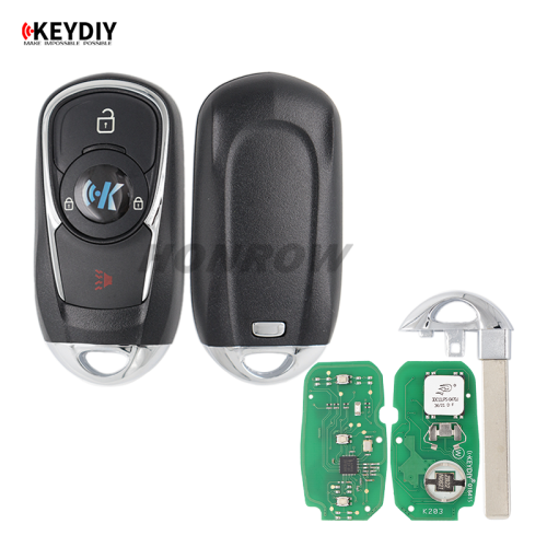 KEYDIY Remote key 3 button ZB22- 3 button smart key for KD900 URG200 KDX2 KD MAX