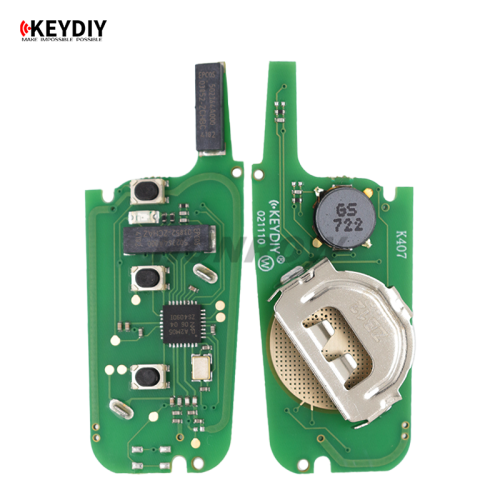 KEYDIY Remote key 3 button ZB12- 3 button smart key for KD900 URG200 KDX2 KD MAX