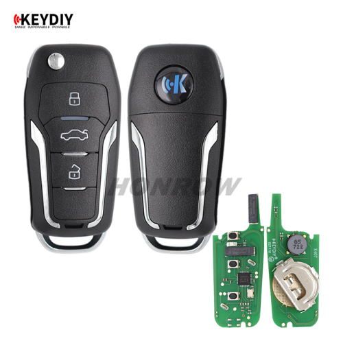 KEYDIY Remote key 3 button ZB12- 3 button smart key for KD900 URG200 KDX2 KD MAX