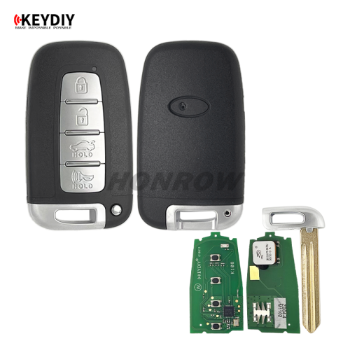 KEYDIY Remote key 3 button ZB04-4 Right Slot smart key for KD900 URG200 KDX2 KD MAX
