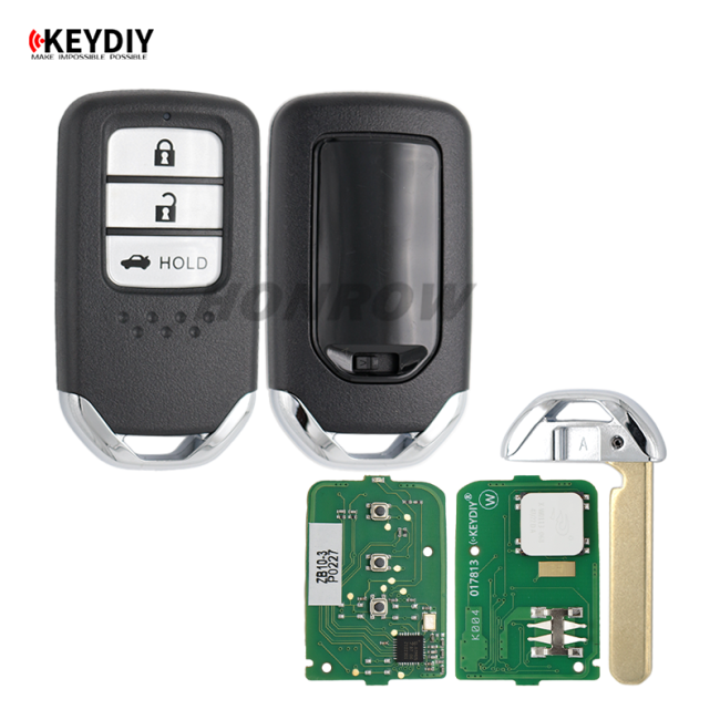 KEYDIY Remote key 3 button ZB10- 3 button smart key for KD900 URG200 KDX2 KD MAX