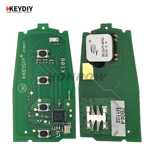 KEYDIY Remote key 3 button ZB04-4 Right Slot smart key for KD900 URG200 KDX2 KD MAX