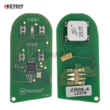 KEYDIY Remote key 3 button ZB06 4 button smart key for KD900 URG200 KDX2 KD MAX