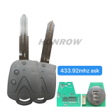 2 Buttons ASK433.92 MHZ FCC ID R03364 Remote Smart Car Key For Proton Malaysia Wira 415 416 Persona Left Blade
