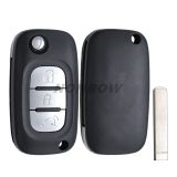 For Benz smart 3 button remote key blank without logo