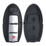 For Nissan 2+1 button remote key blank with emergency blade