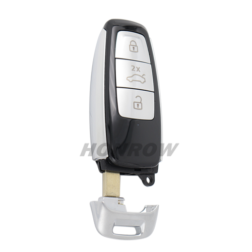 For Audi 3 button remote key with blade without logo