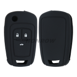 For Chevrolet 3 button silicon case (black color)