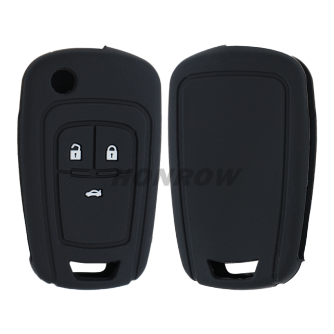 For Chevrolet 3 button silicon case (black color)