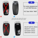 Original For Audi back shell RS OR S back shell ONLY