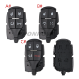 For Maserati 4 button remote key shell