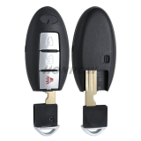 For Nissan 2+1 button remote key blank with emergency blade