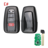 LONSDOR LT30-01 4 button smart key with TOYOTA 4A UNIVERSAL SMART KEY BOARD NUMBER 2000 2561 1320 2550 01 10 SUPPORTED MODELS： COROLLA(2019-)  LEVIN(2019-) COROLLA CROSS(2019-)  ALLION(2016-) CAMRY(2024-)