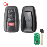LONSDOR LT30-01 4 button smart key with TOYOTA 4A UNIVERSAL SMART KEY BOARD NUMBER 2000 2561 1320 2550 01 10 SUPPORTED MODELS： COROLLA(2019-)  LEVIN(2019-) COROLLA CROSS(2019-)  ALLION(2016-) CAMRY(2024-)