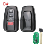 LONSDOR LT30-01 4 button smart key with TOYOTA 4A UNIVERSAL SMART KEY BOARD NUMBER 2000 2561 1320 2550 01 10 SUPPORTED MODELS： COROLLA(2019-)  LEVIN(2019-) COROLLA CROSS(2019-)  ALLION(2016-) CAMRY(2024-)