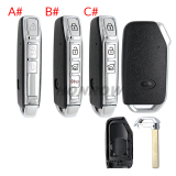 For Ki 3 button remote key blank without battery holder, buttons on the side，please choose the button type.